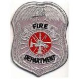 FIRE DEPARTMENT EAGLE TOP Soft Badge - SILVER.